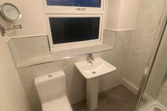 New sink and toilet