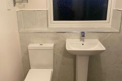 Sink and toilet