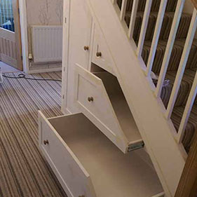 Understairs cupboard construction